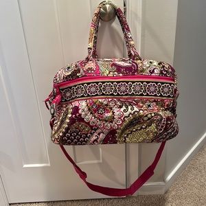 Vera Bradley travel bag and 2 zip pouches VGC